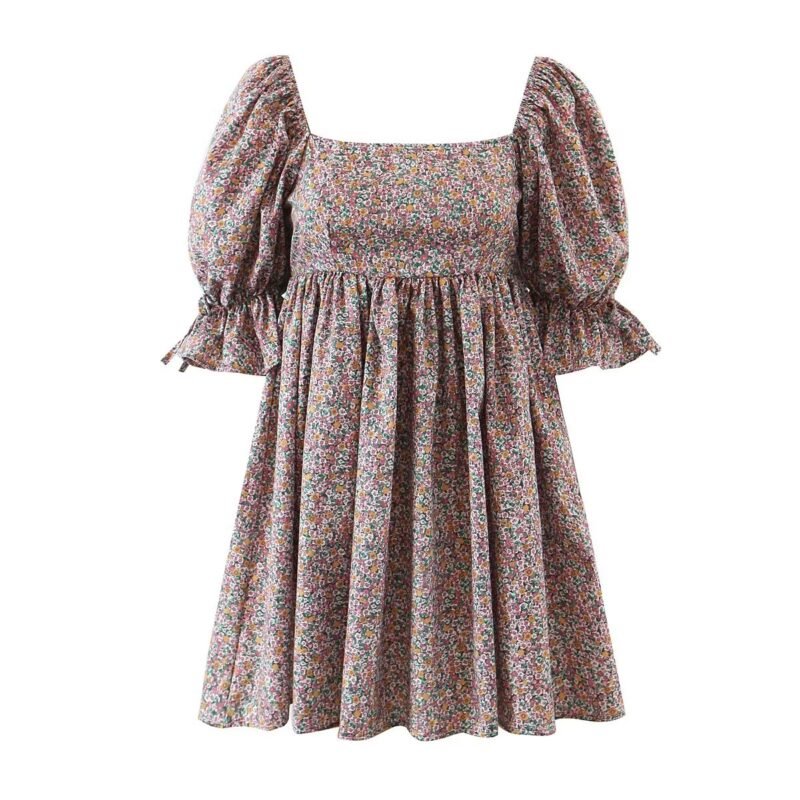 Wonderland Puff Sleeve Dress - Image 2