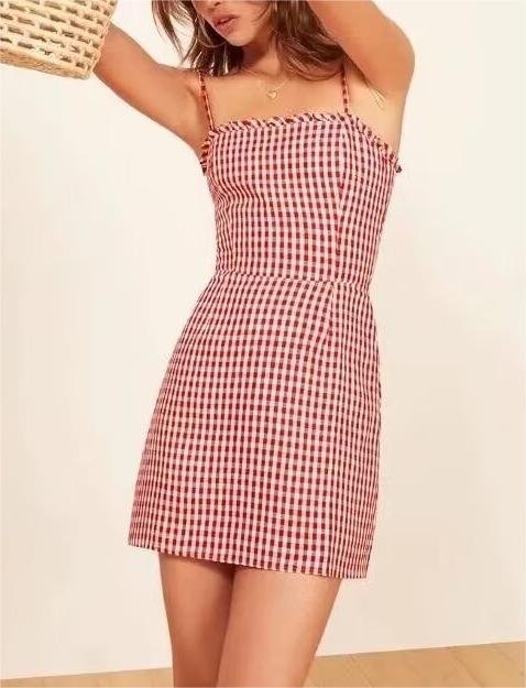 Dorthy Plaid Mini Dress