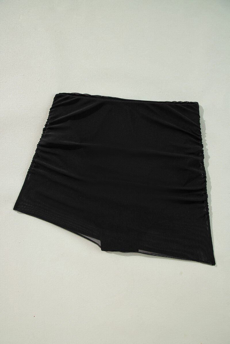 One Shoulder Bikini Top and Skirts Set - Image 10