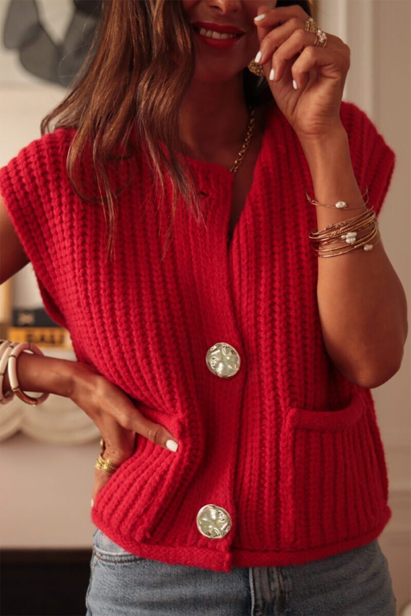 True Love Red Sweater Vest - Image 3