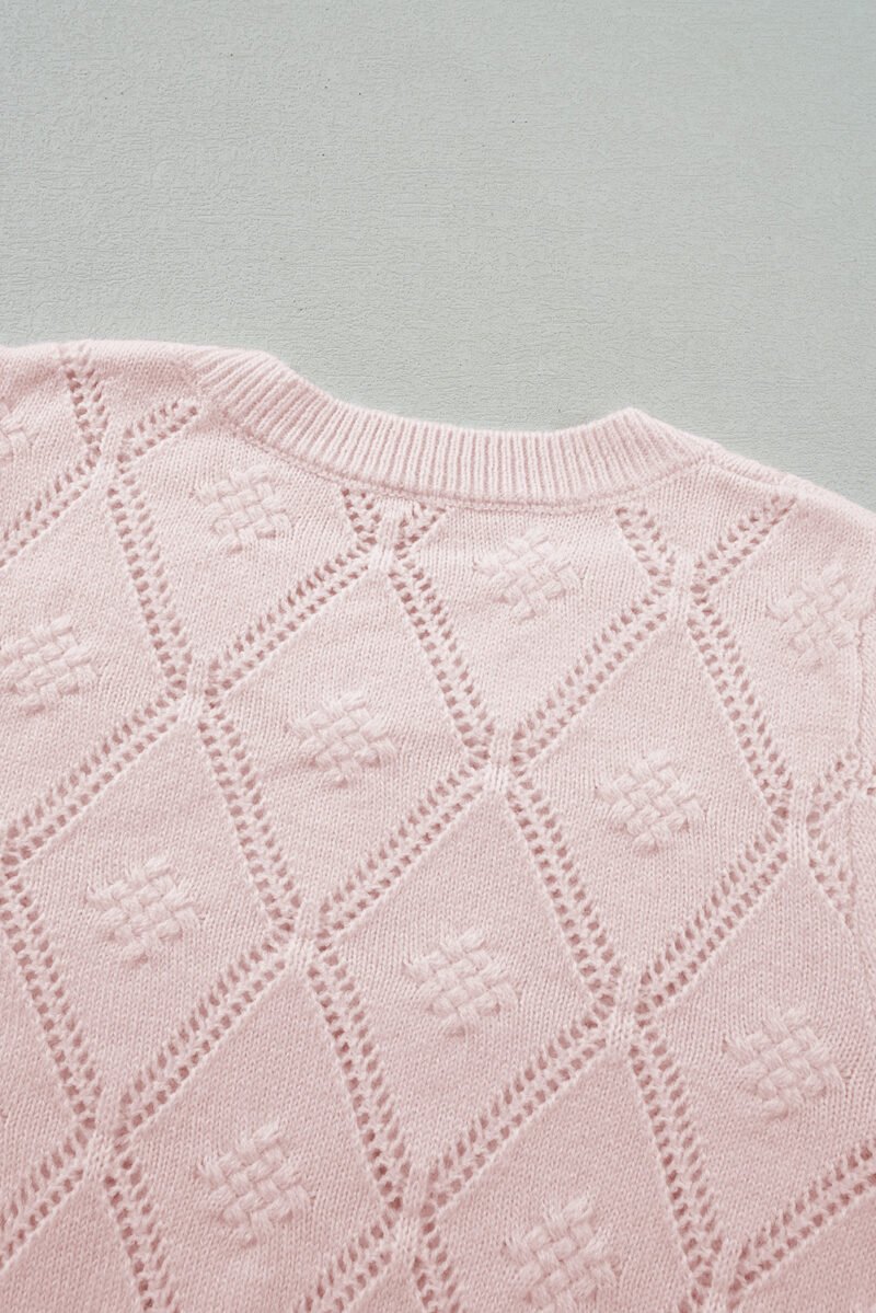 Blush Hearts Puff Sleeve Sweater - Image 9