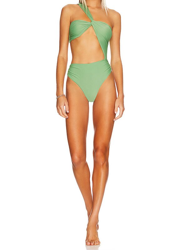 Sleek Kiwi One Piece Swimsuit