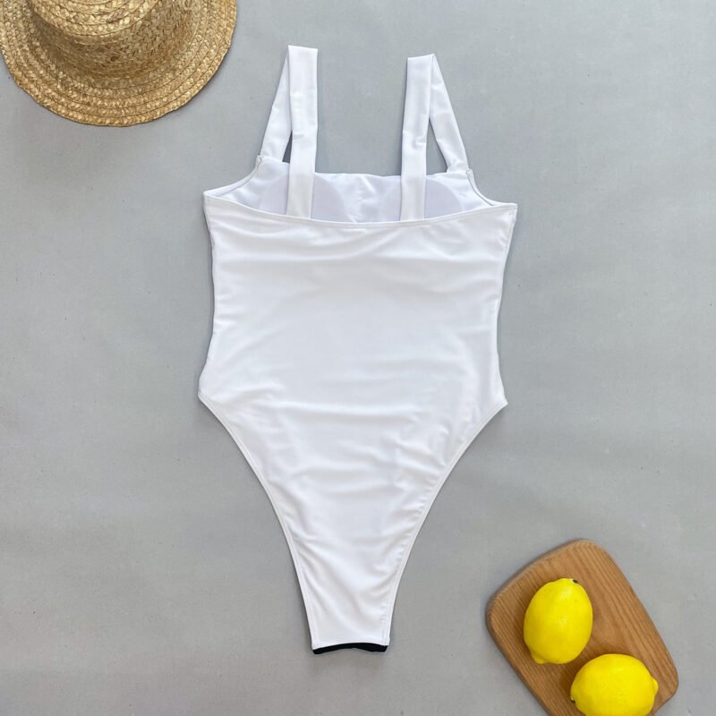 Color Block One Piece Swimsuit - Image 5