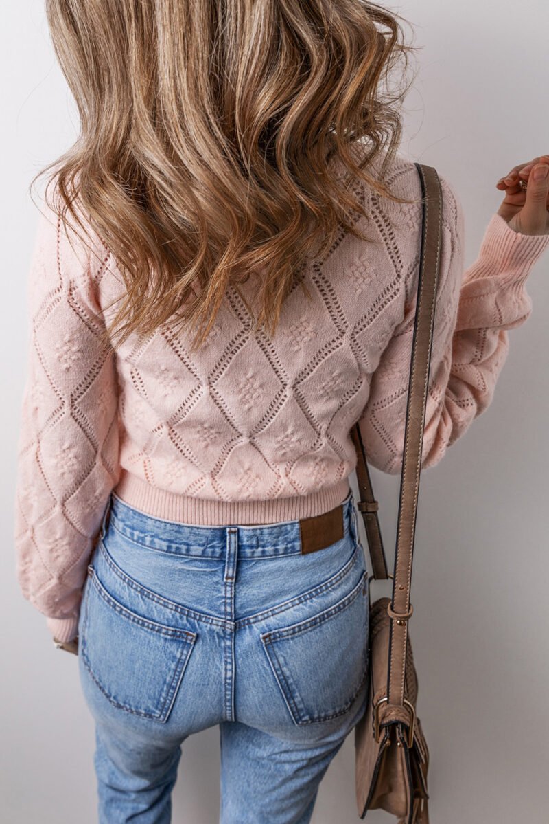 Blush Hearts Puff Sleeve Sweater - Image 2