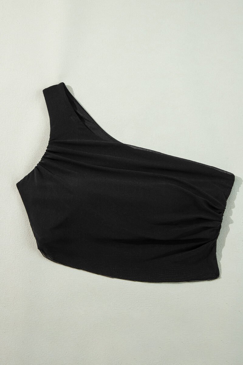 One Shoulder Bikini Top and Skirts Set - Image 8