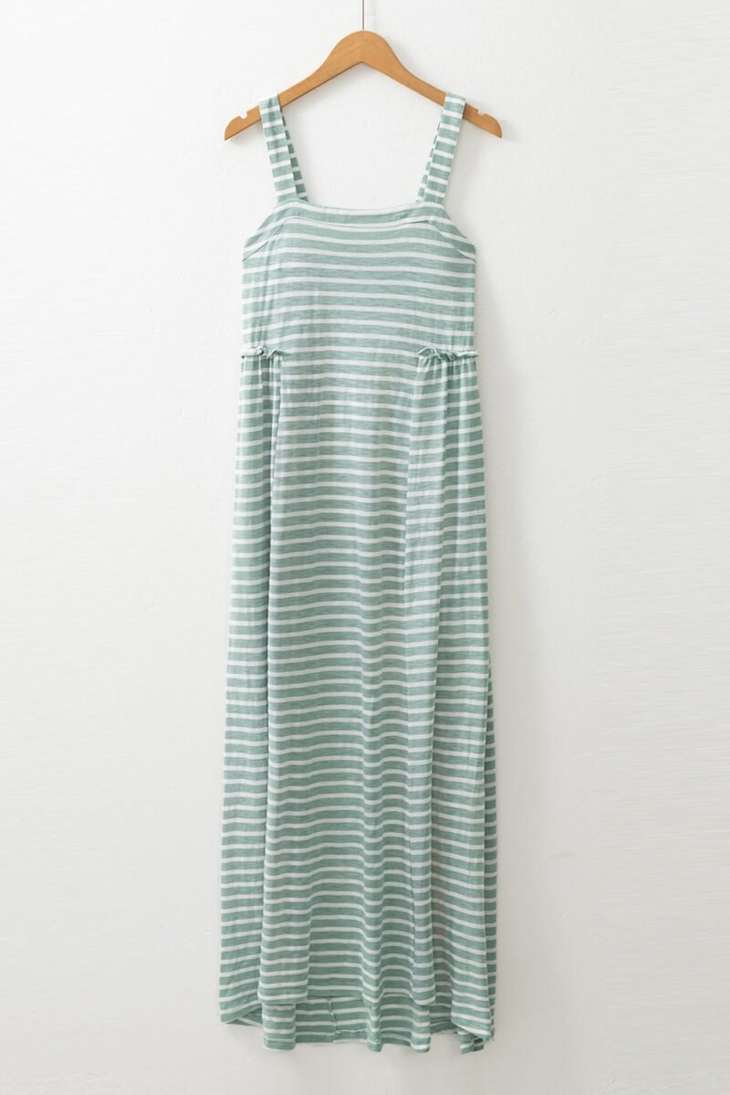 Green Stripe Maxi Dress - Image 3