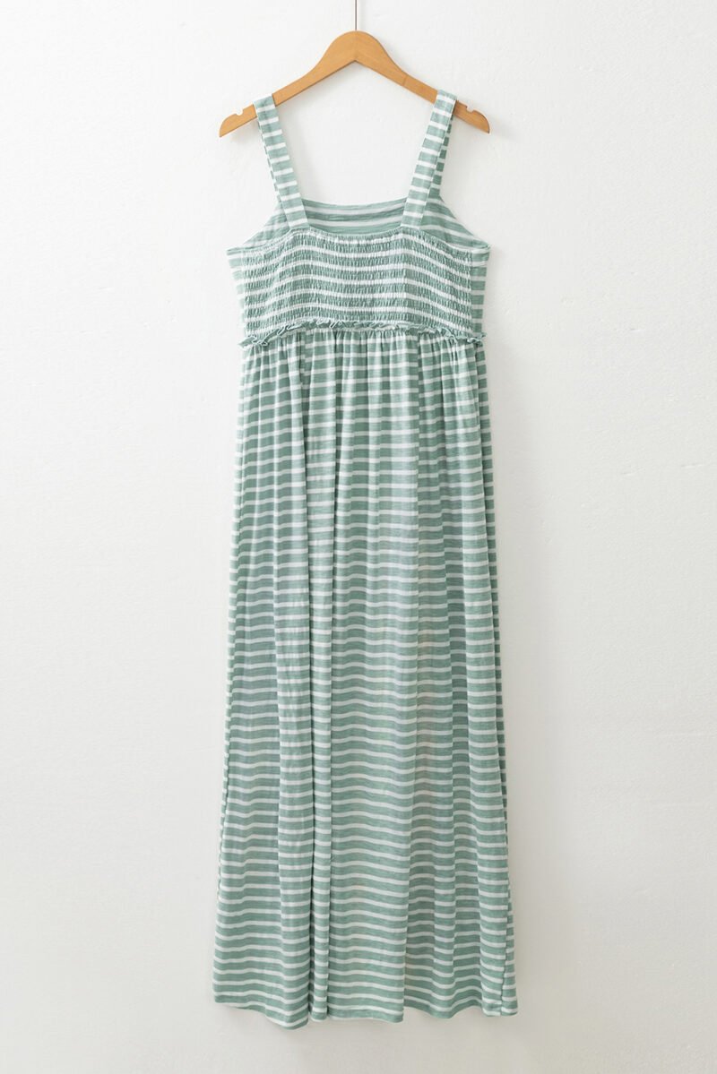 Green Stripe Maxi Dress - Image 4