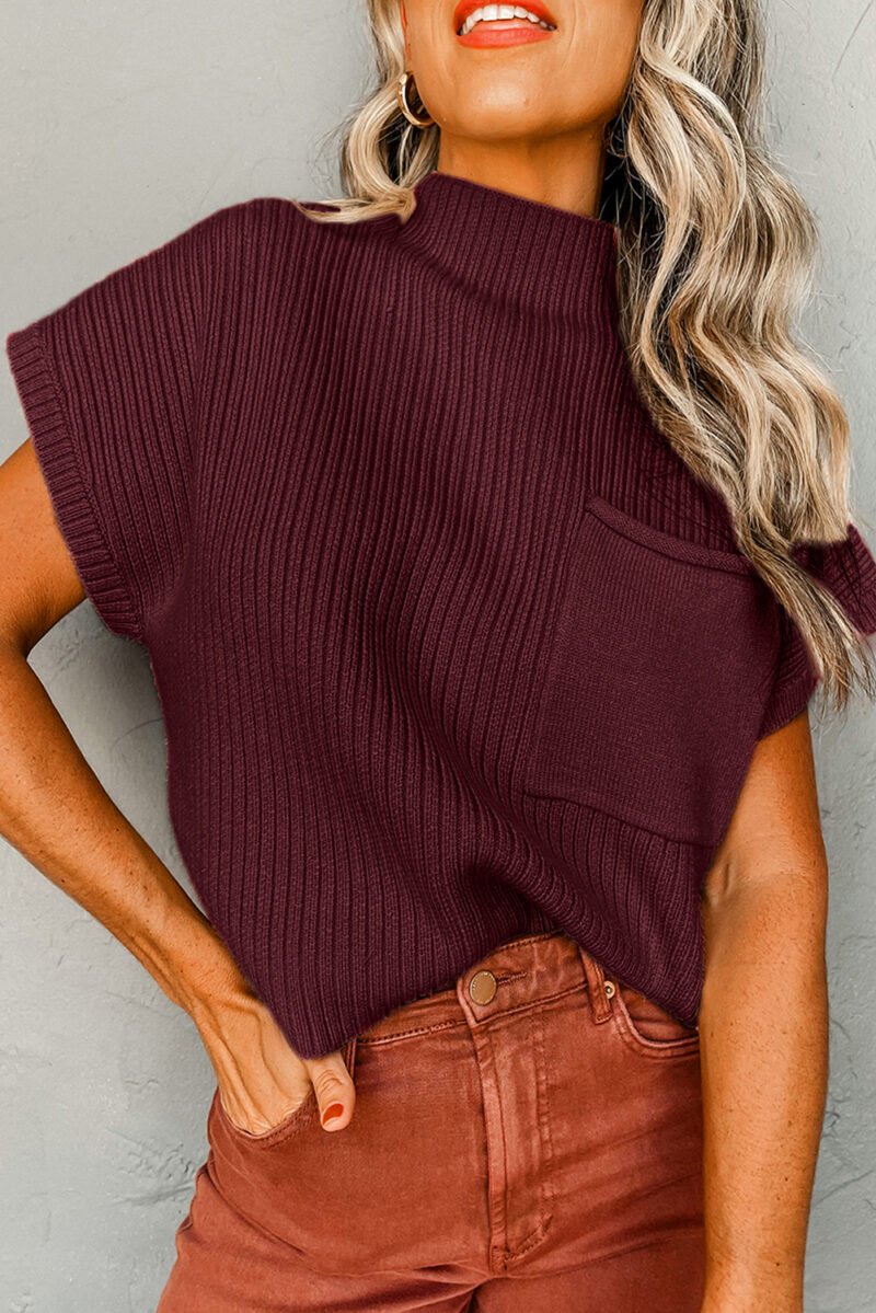 Glass of Merlot Short Sleeve Sweater