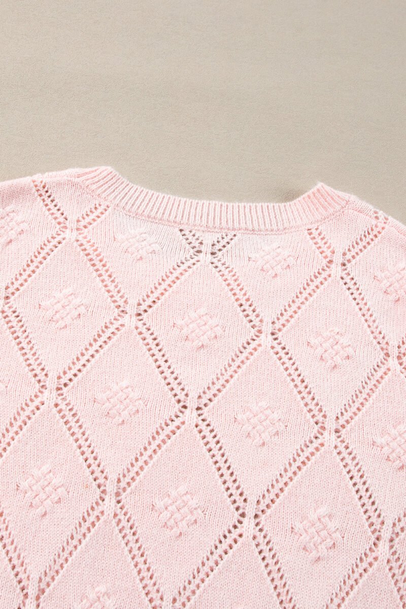 Blush Hearts Puff Sleeve Sweater - Image 6