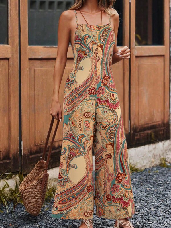 Paisley Wide Leg Jumpsuit