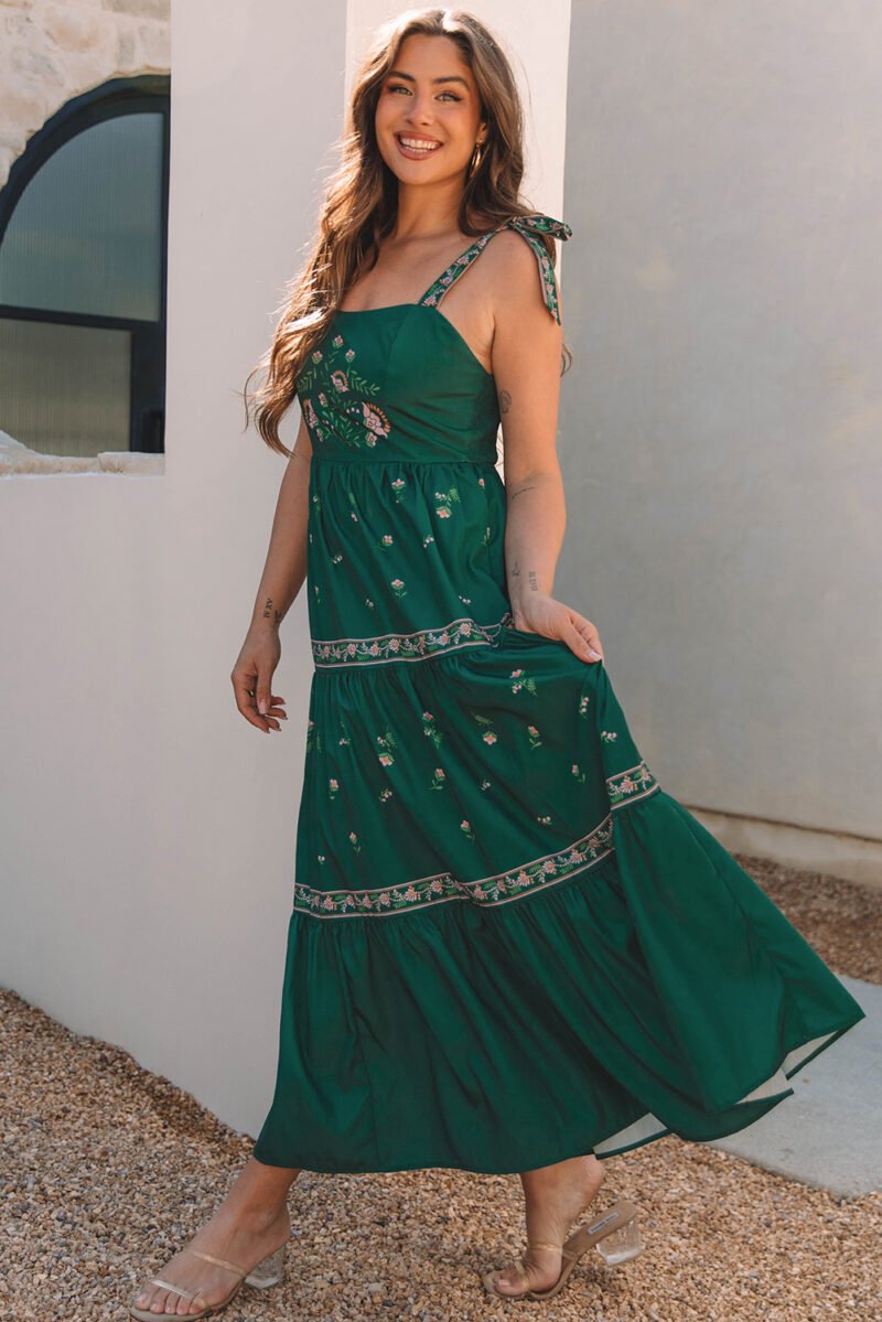 Gunny Sack Style Tiered Maxi Dress - Image 13