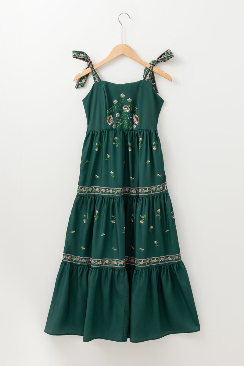 Gunny Sack Style Tiered Maxi Dress - Image 4