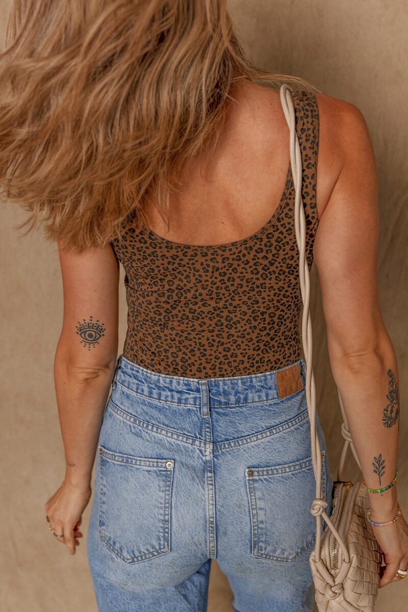Brown Leopard Bodysuit - Image 2