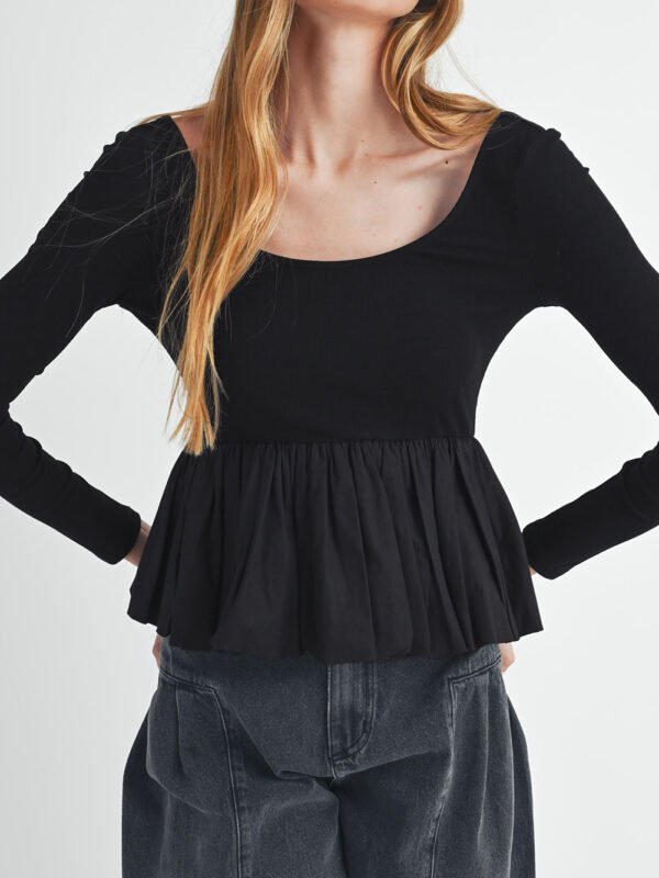 Star Glow Peplum Top