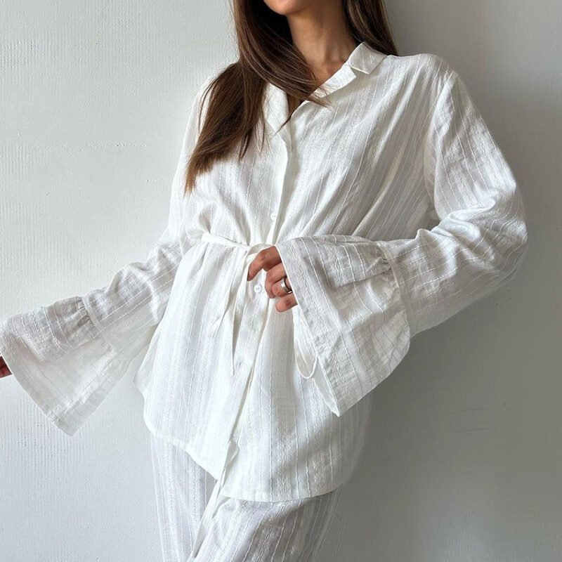 Ruffled Pants Two Piece Set - Image 2