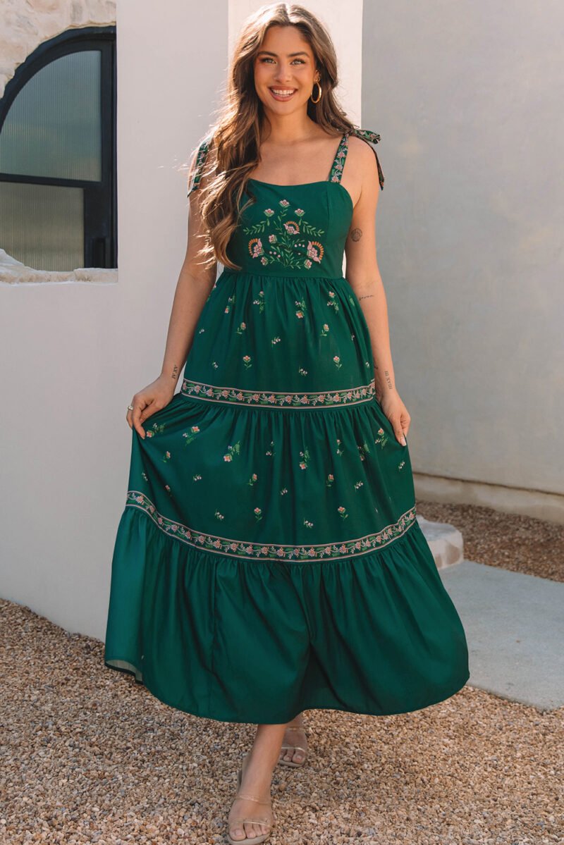 Gunny Sack Style Tiered Maxi Dress - Image 14
