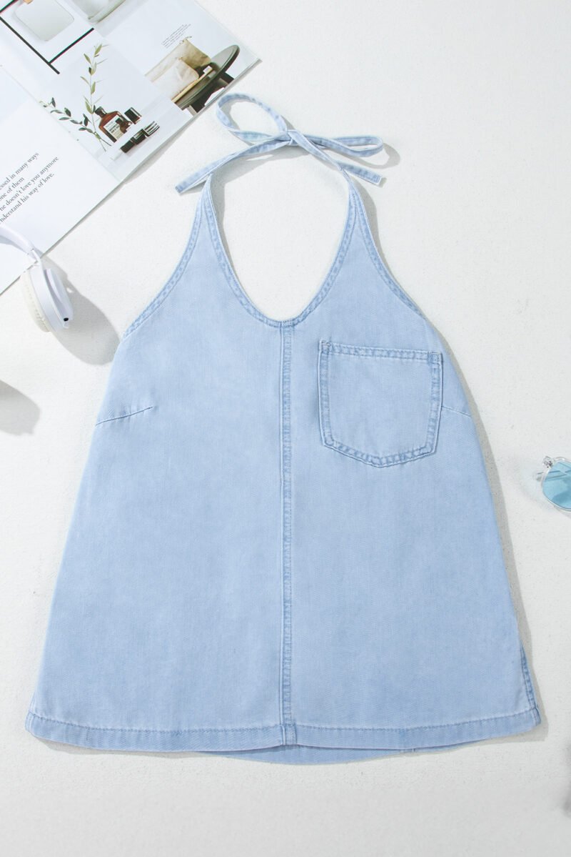 Salt & Sky Halter Denim Tank - Image 5