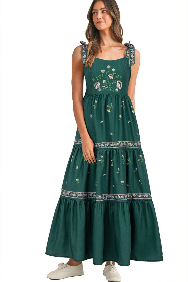 Gunny Sack Style Tiered Maxi Dress - Image 17