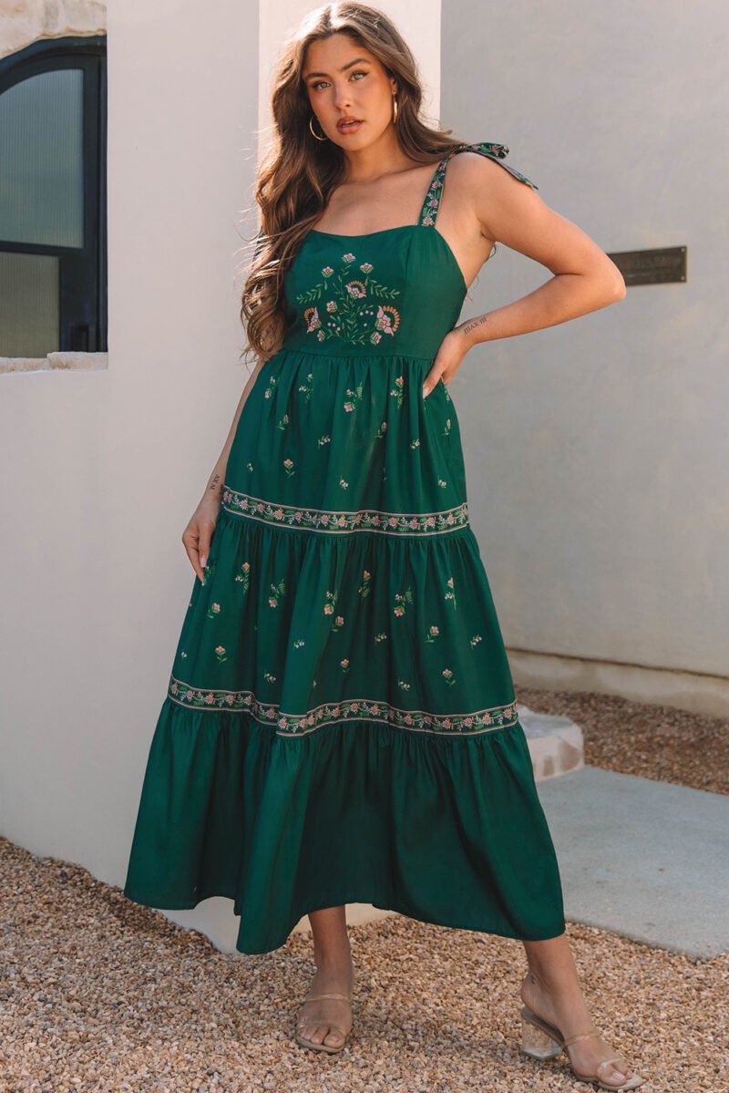Gunny Sack Style Tiered Maxi Dress - Image 11
