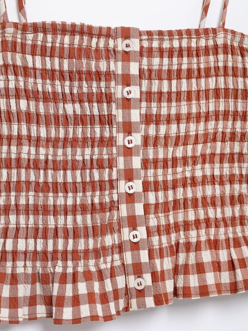 Gingham Spring Skirt Set - Image 7