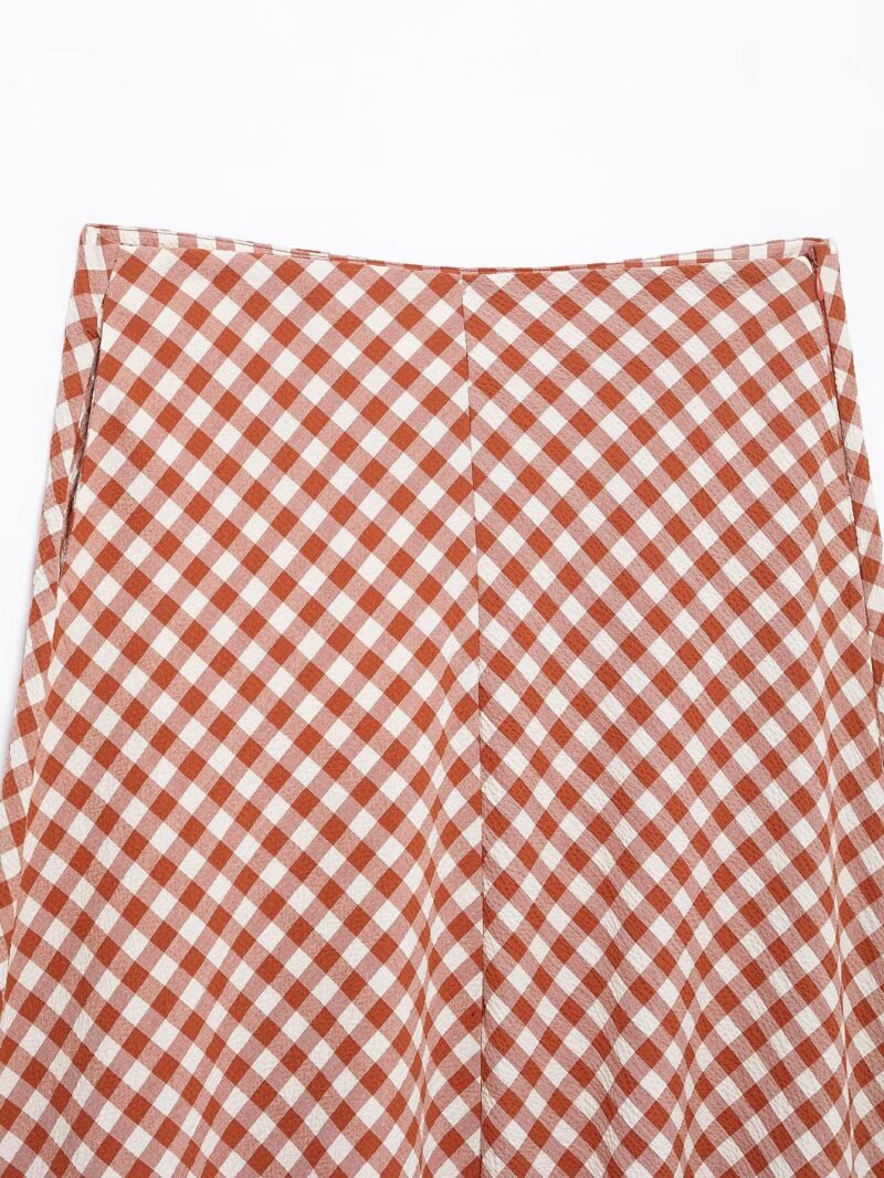 Gingham Spring Skirt Set - Image 11