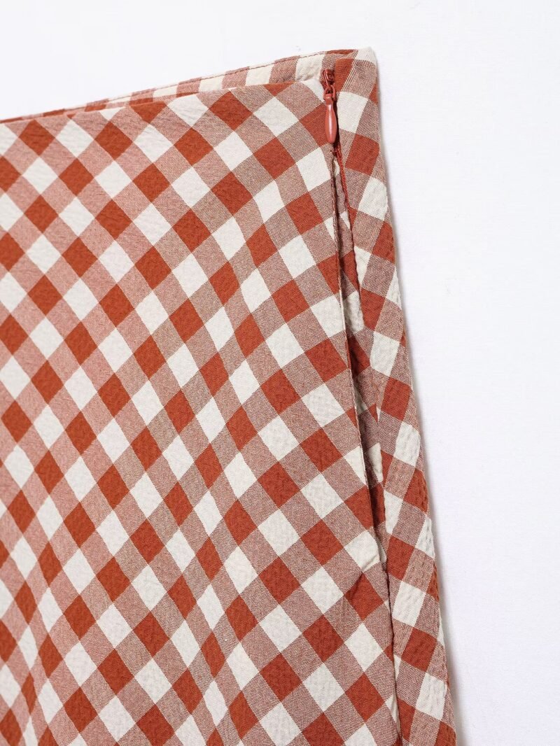 Gingham Spring Skirt Set - Image 12