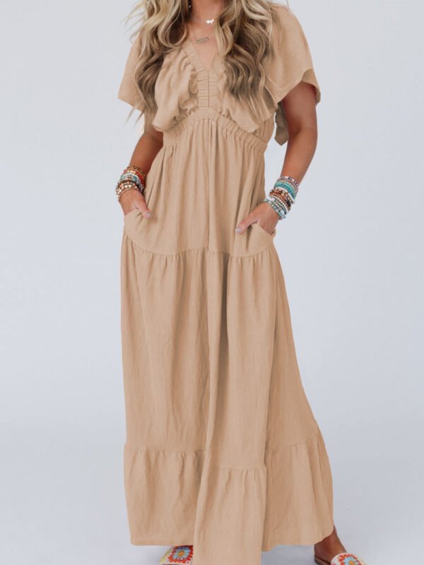 Desert Dreamer Ruffled Maxi Dress