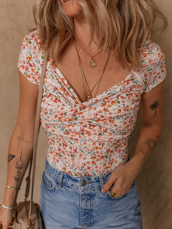 Orange Blossom Sweetheart Bodysuit