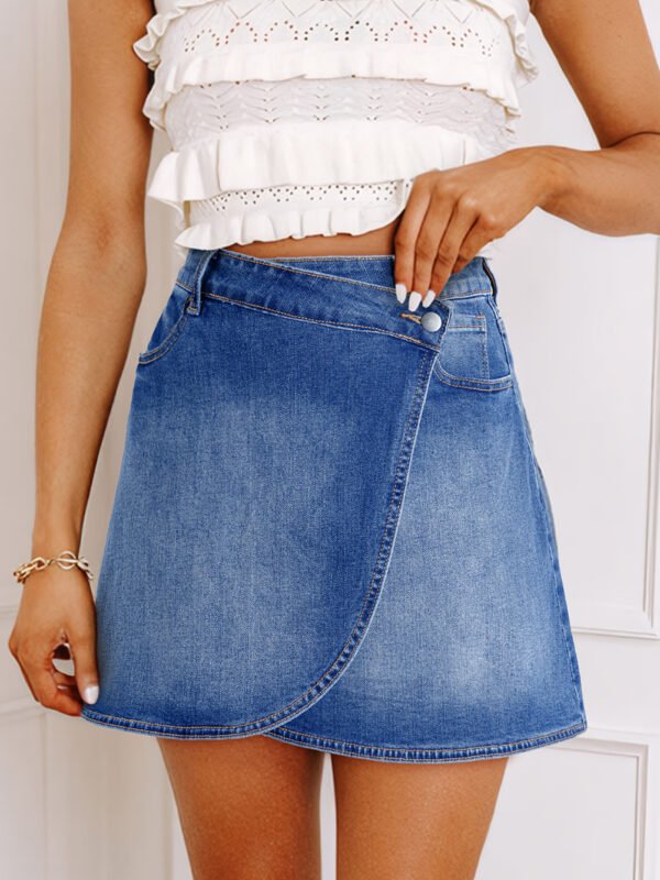Saphire Sky Denim Mini Skirt