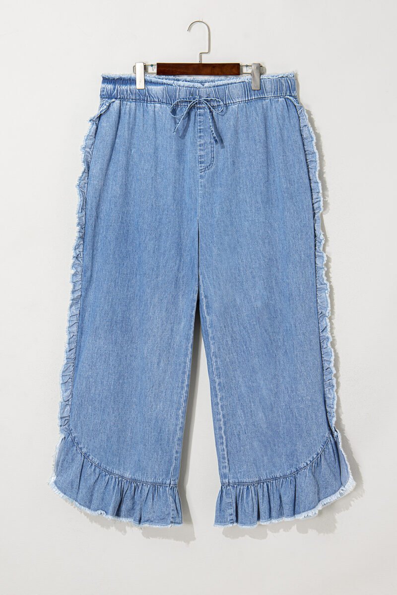 Dolly Ruffled Trim Jeans - Image 7