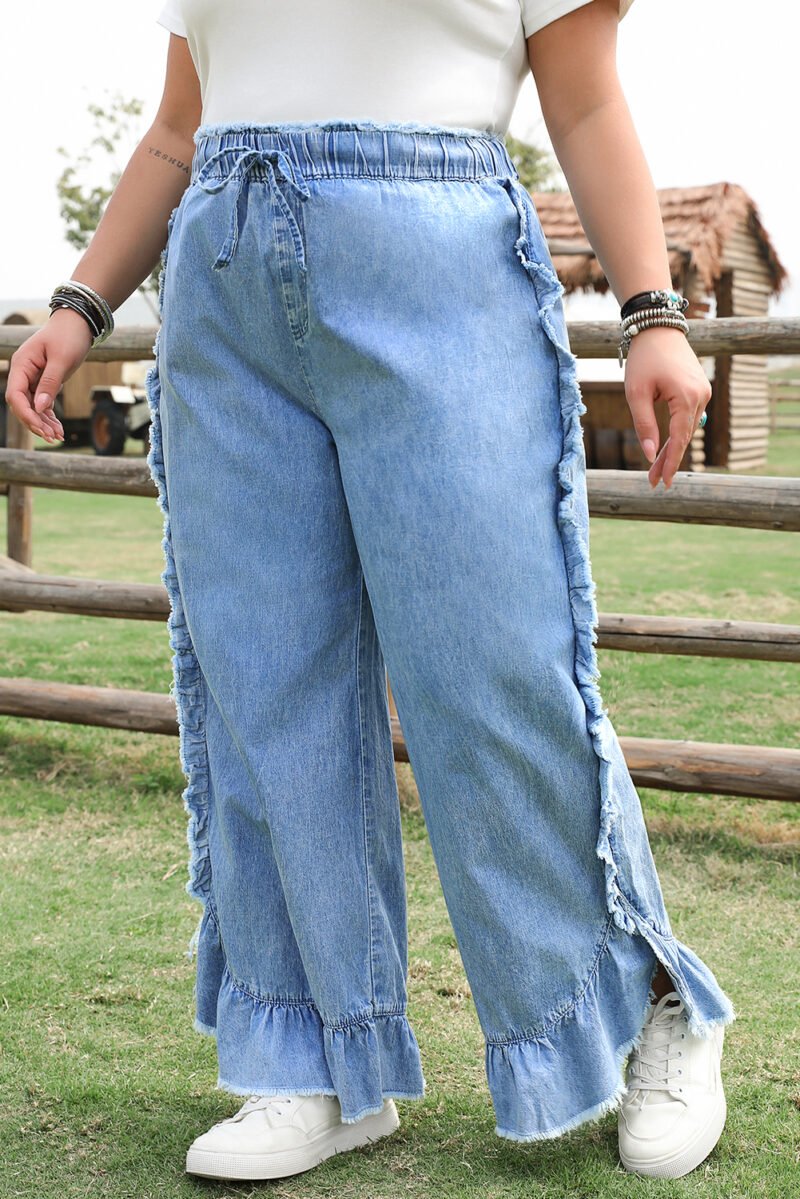 Dolly Ruffled Trim Jeans - Image 5