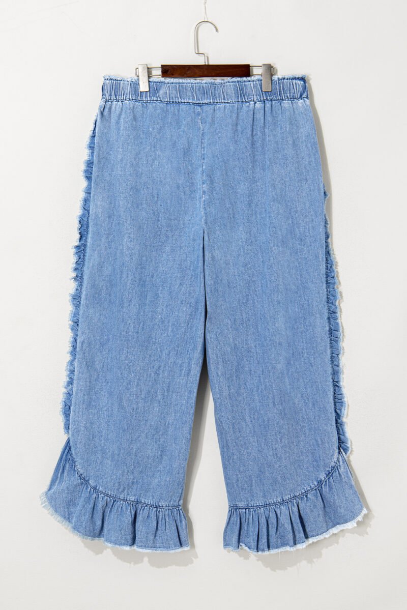 Dolly Ruffled Trim Jeans - Image 8