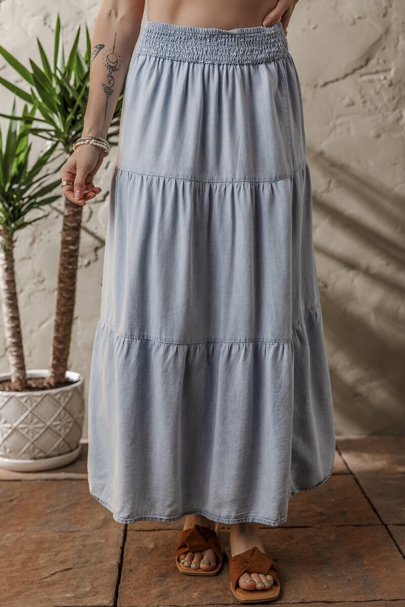Cloudkiss Tiered Maxi Skirt