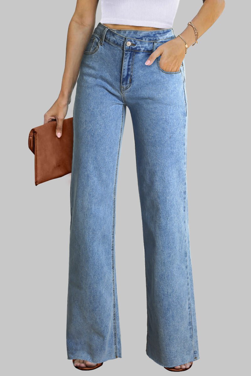 Coastal Glint Wide Leg Jeans