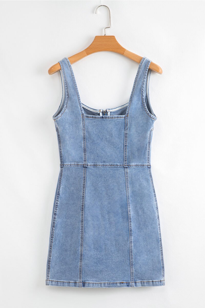 Twine & Bloom Denim Mini Dress - Image 8