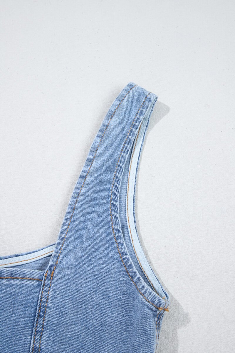 Twine & Bloom Denim Mini Dress - Image 12