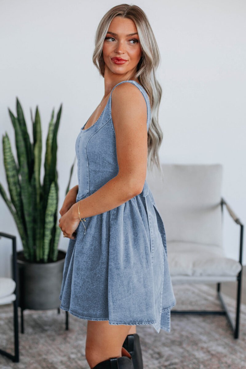 Songbird Denim Dress - Image 3