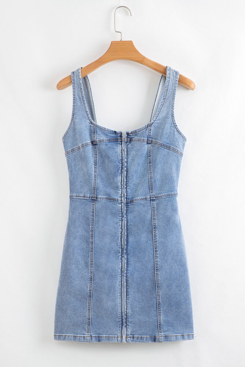 Twine & Bloom Denim Mini Dress - Image 9