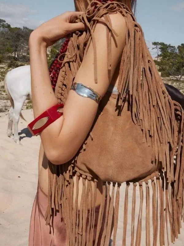 Dusty Trail Crescent Bag