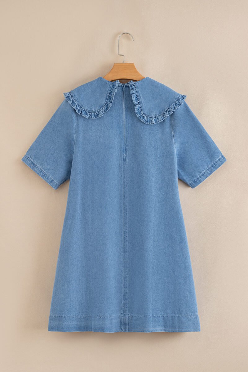 Dreamdust Denim Midi Dress - Image 5