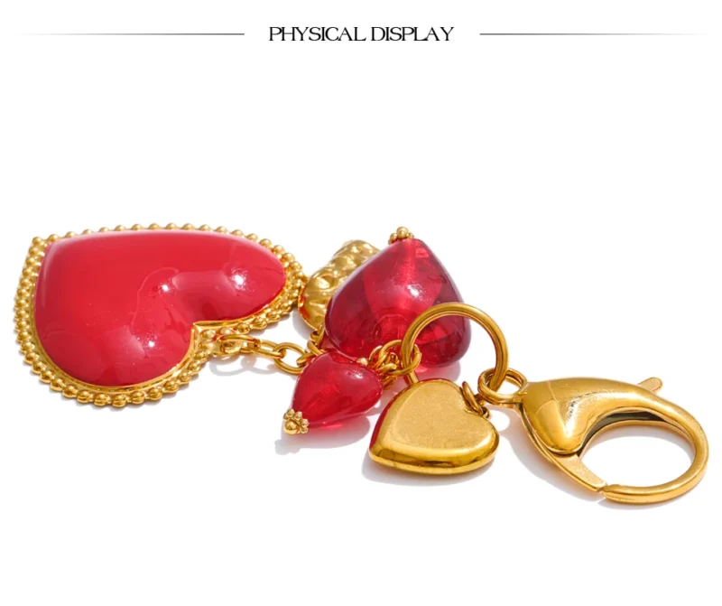 Bleeding Heart Purse Charm - Image 6