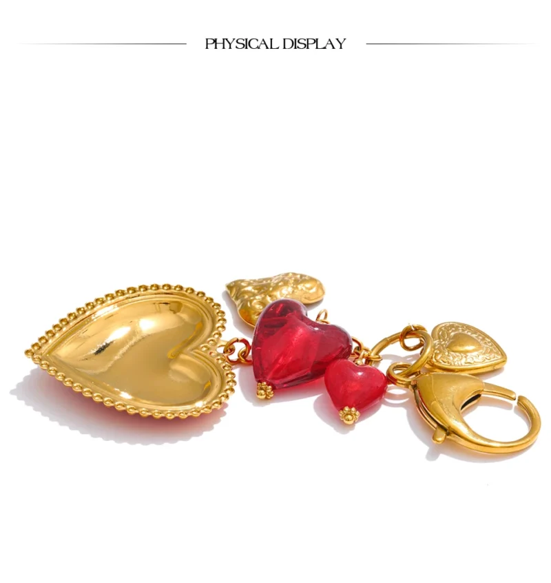 Bleeding Heart Purse Charm - Image 5