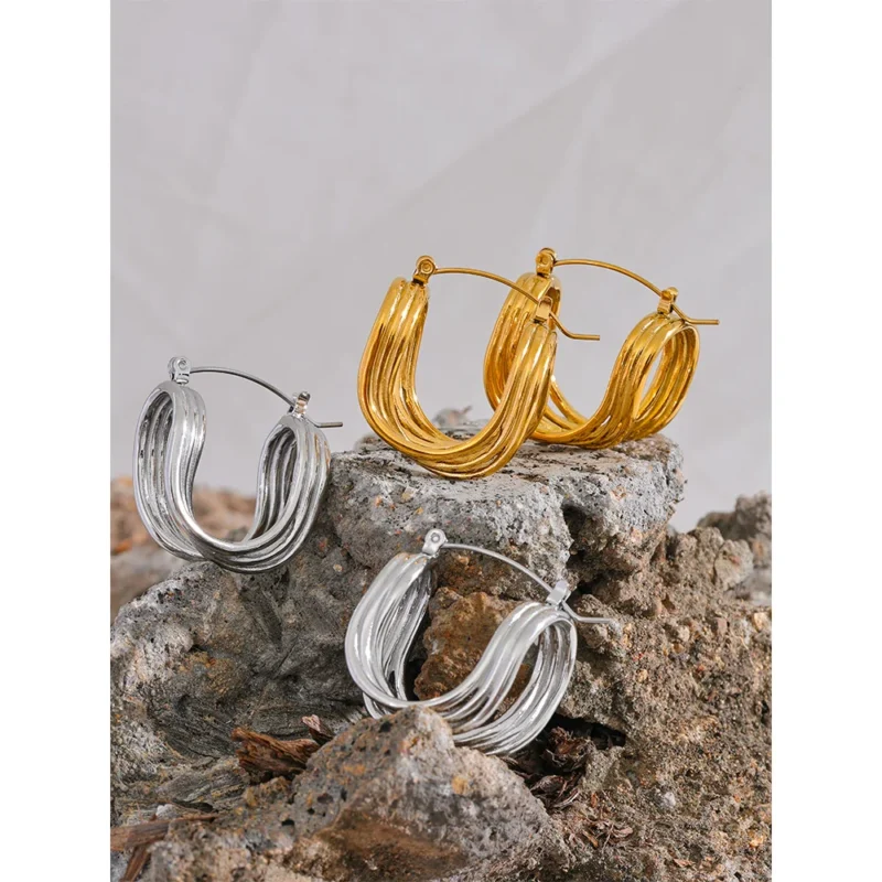Serene Tangle Hoops - Image 5