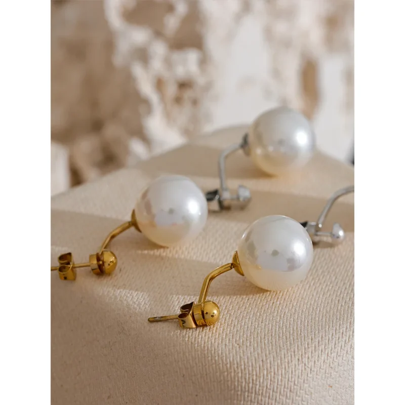 Pearl of the Sea Drop Stud - Image 3
