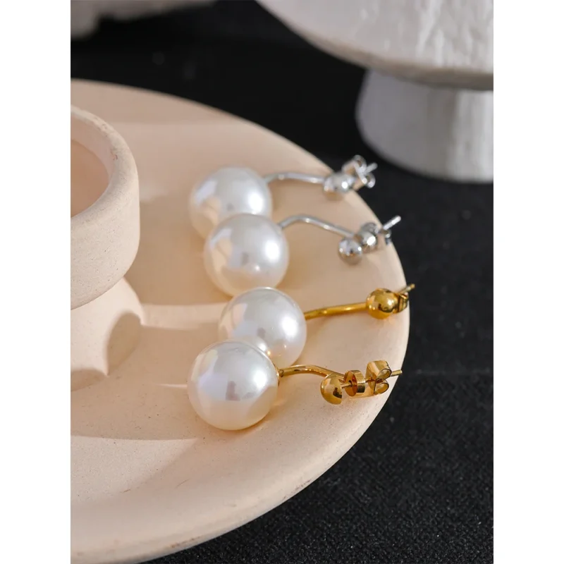 Pearl of the Sea Drop Stud - Image 6