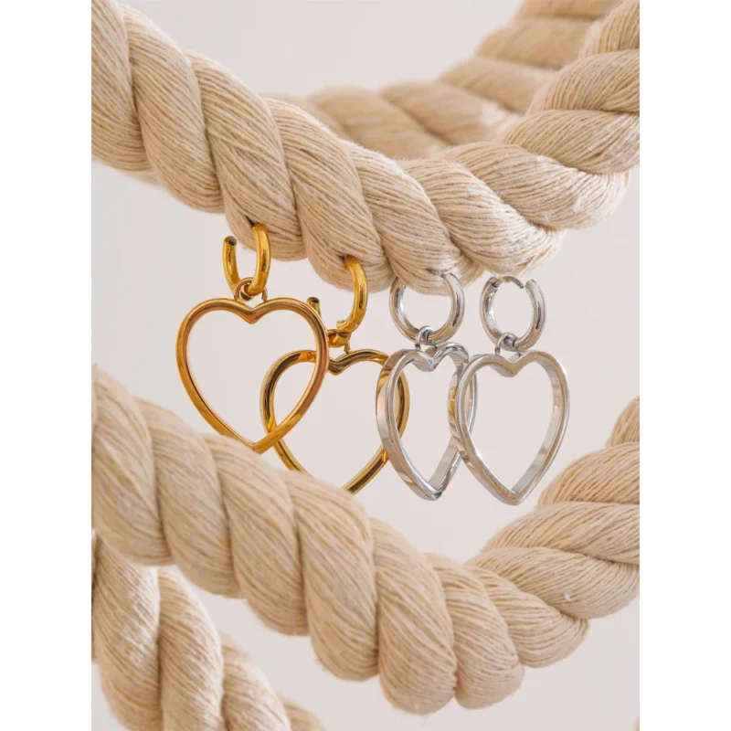 Golden Hearts Earrings - Image 2