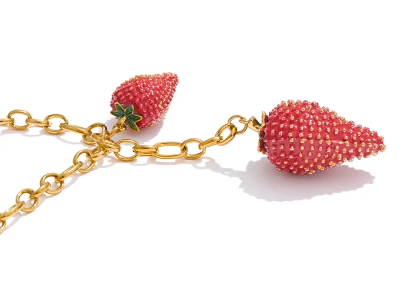 Gilded Strawberry Necklace - Image 7