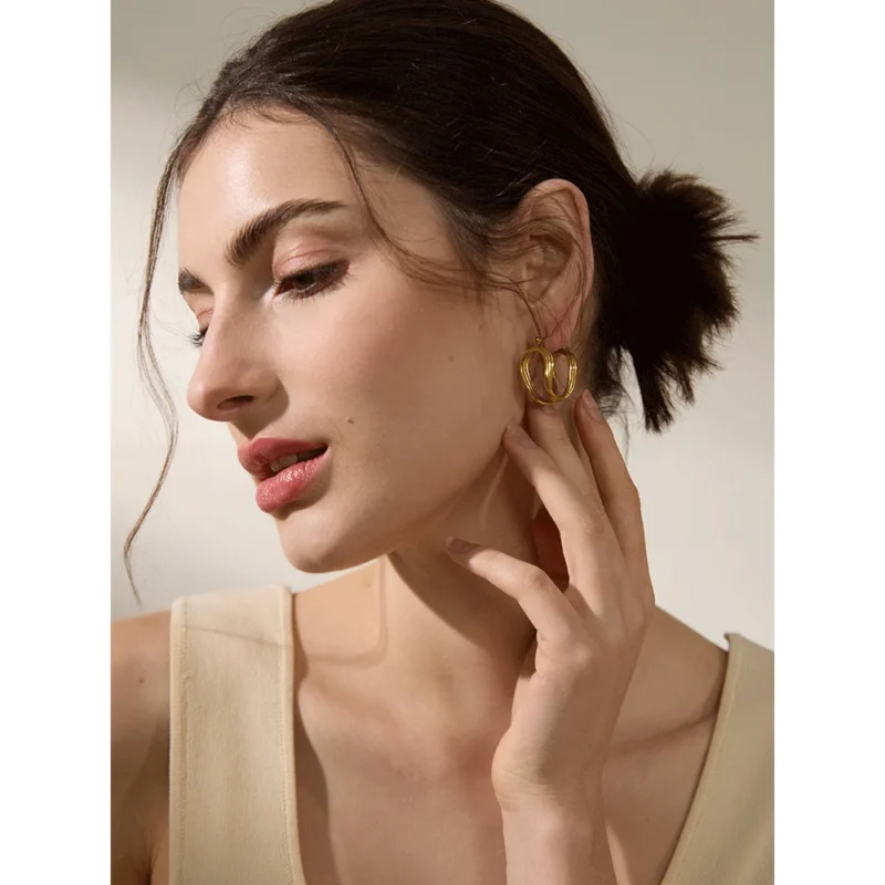 Serene Tangle Hoops - Image 2