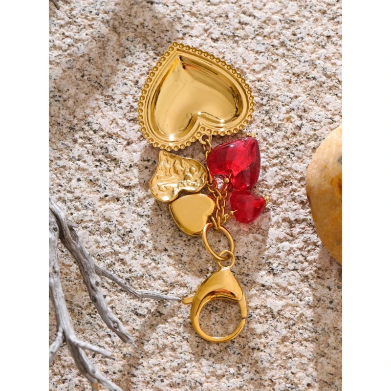 Bleeding Heart Purse Charm - Image 3