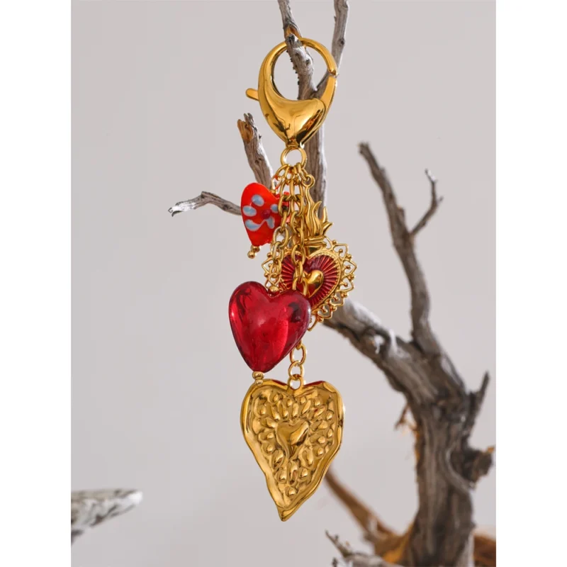 Sacred Heart Purse Charm - Image 2